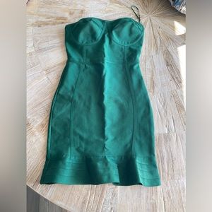 Green Strapless Bandage Dress Pretty Little Thing